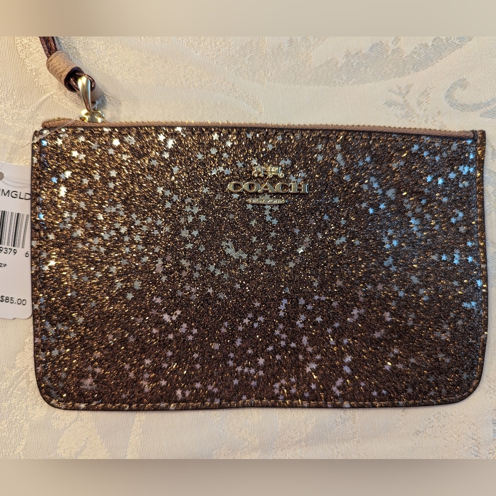 Coach Star Sparkle Wristlet